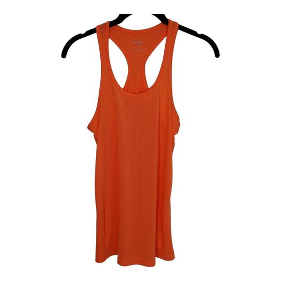 EUC DanSkin Now Womens Racerback Tank Size S Orange Taffy Active SzS - Picture 1 of 6